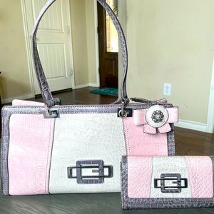 Guess crocodile bourgeois purse and wallet